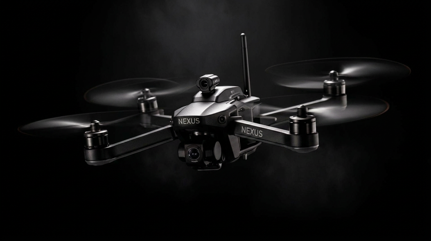 Balorite Nexus ISTAR drone with red accent lighting